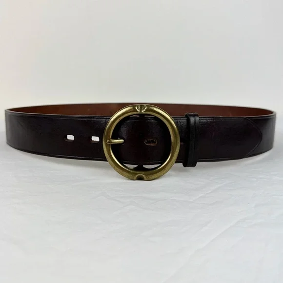 Ann Taylor Chocolate Belt with Brass Buckle - Picture 8 of 9
